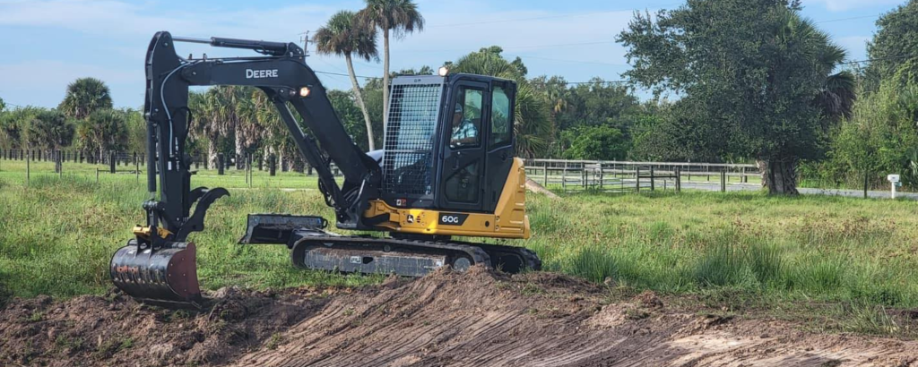 Land clearing and forestry mulching service image for St. Lucie County, Florida.