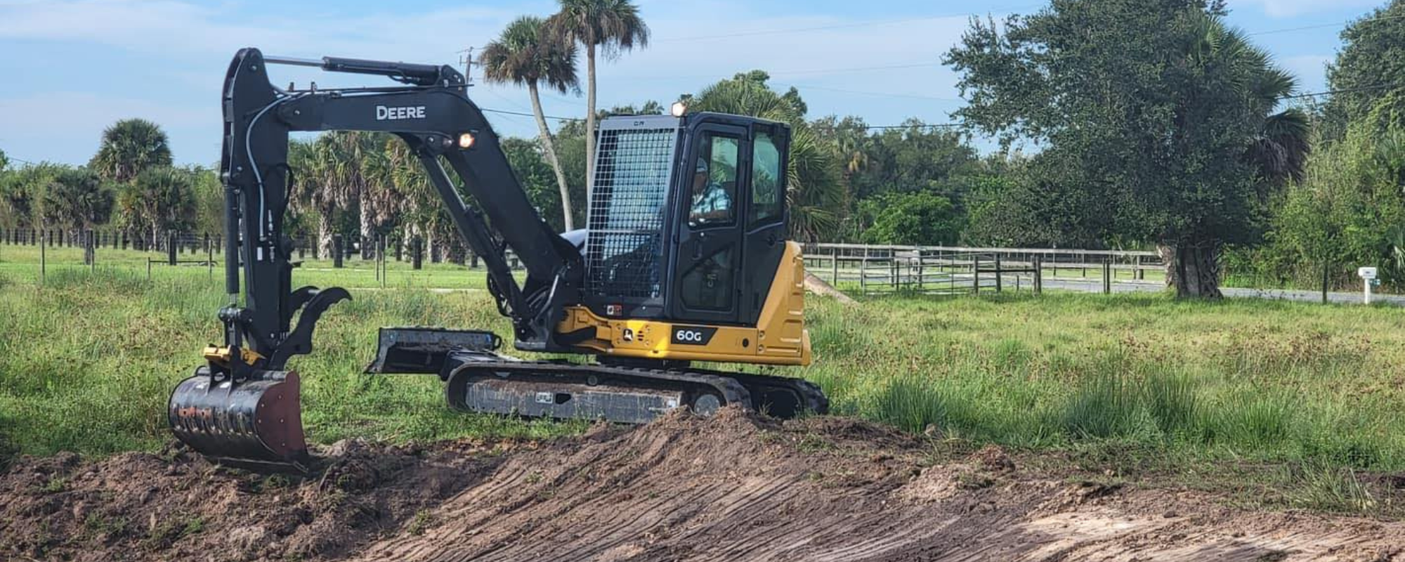 Land clearing and forestry mulching service image for St. Lucie County, Florida.