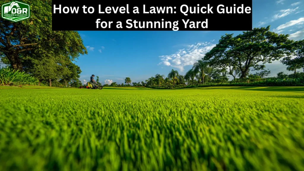 how to level a lawn